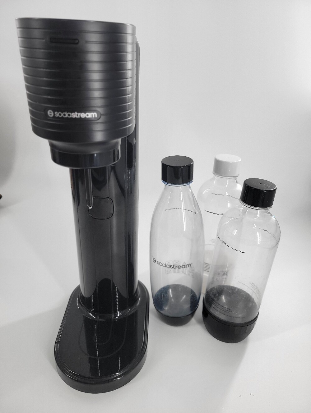SodaStream Sparkling Water Maker with 3 Bottles - Black